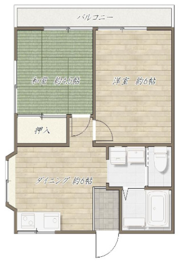 コーポエスの間取り