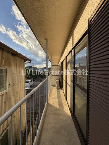 コーポエスのバルコニー