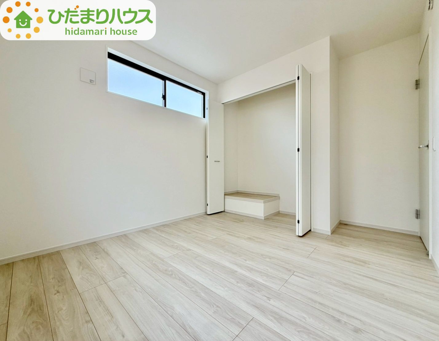 野田市山崎23期　新築戸建　1号棟の洋室|全室にクローゼットが付いていて、お部屋の住空間もスッキリ広々つかえそうです(^^)/								
