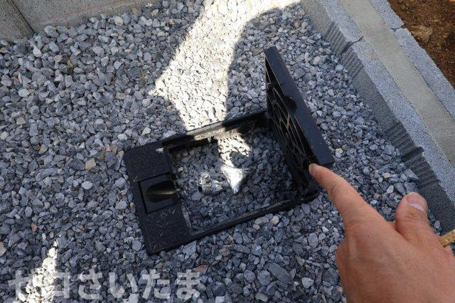 《仲介手数料無料》岩槻区東町１丁目9-29新築一戸建てリーブルガーデンの外観|散水栓