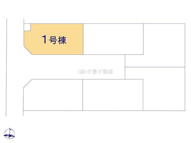 《仲介手数料無料》岩槻区東町１丁目9-29新築一戸建てリーブルガーデンの区画図
