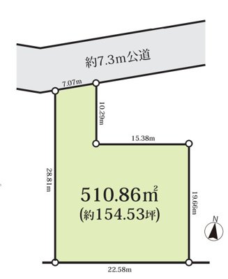 【区画図】 | 平塚市四之宮2丁目　売地