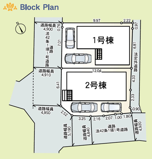 【区画図】 | 明石市二見町西二見第22（全2棟）2号棟 | 2号棟。