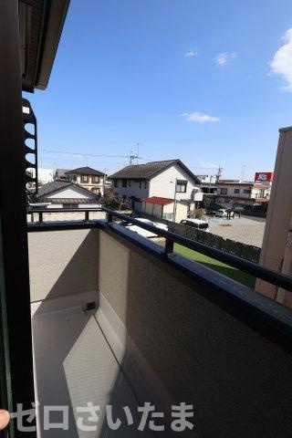 《仲介手数料無料》岩槻区東町１丁目9-29新築一戸建てリーブルガーデンのバルコニー|南側バルコニーで洗濯物も良く乾きそうです☀