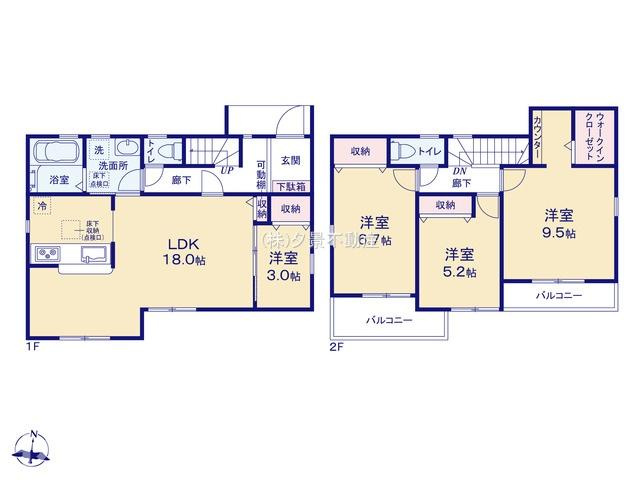《仲介手数料無料》岩槻区東町１丁目9-29新築一戸建てリーブルガーデン