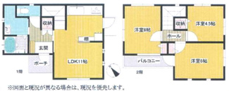 【間取り】 | 袖ケ浦市坂戸市場　新築戸建　袖ヶ浦駅 | コンパクトですが暮らし心地良好な間取り♪