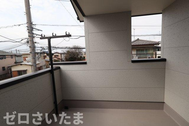 《仲介手数料無料》岩槻区美幸町2-13新築一戸建てリーブルガーデンのバルコニー