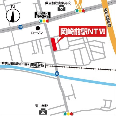 ライフフィールド岡崎前駅NTⅥの地図