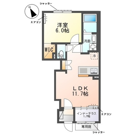 （仮称）柏市篠籠田　新築アパートの間取り