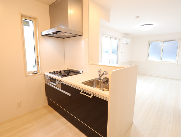 熊本市南区城南町さんさん２丁目のアパートのキッチン