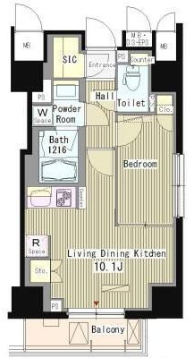 マスターズコート北品川の間取り|間取りです。
