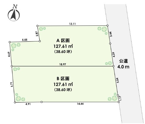 【区画図】 | 目黒区下目黒６丁目　売地　～閑静な住宅街～