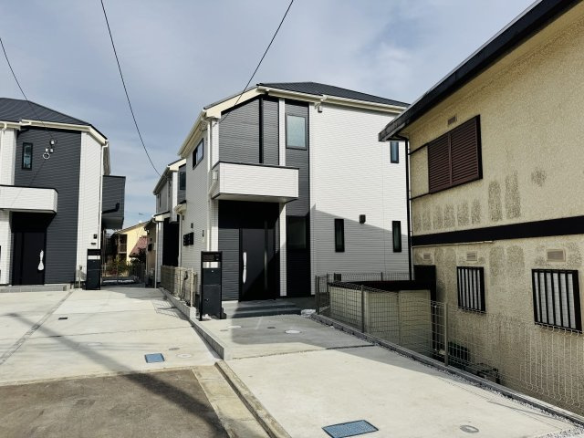 八王子市　上柚木　新築一戸建て　１期の外観|～ZEH水準の省エネハウス　自然との調和がとれた住宅街　全棟2台駐車可能～