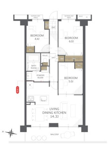 【間取り】加島駅前アーバンコンフォート 