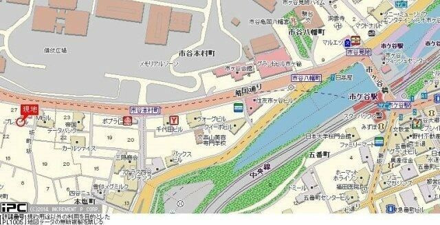 カテリーナ市ヶ谷の地図
