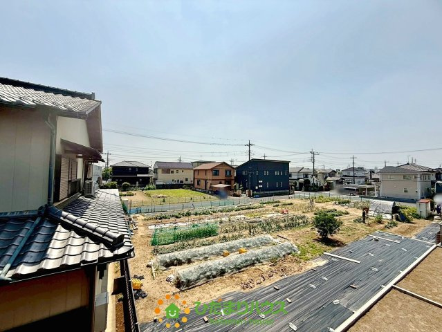 久喜市青毛第3　新築一戸建て　03　クレイドルガーデンの展望|開放的な景色！！