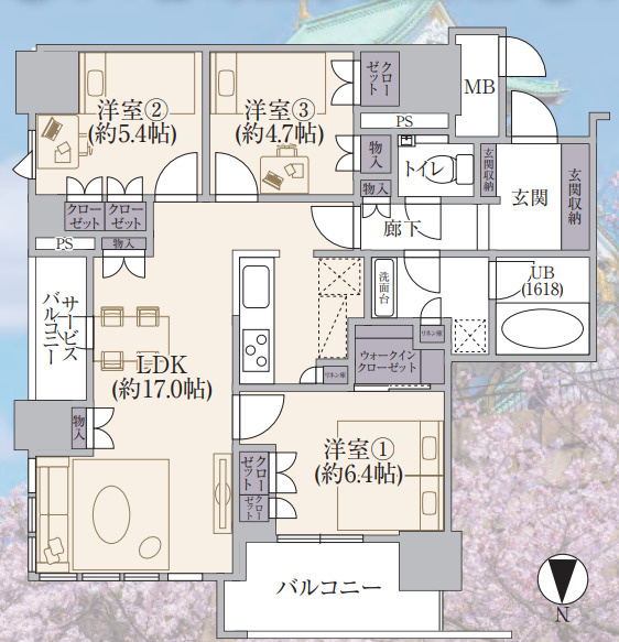 グランドメゾン上町台ザ・タワー10F||大阪市のタワーマンション グランドメゾン上町台ザ・タワー10F||大阪市のタワーマンション