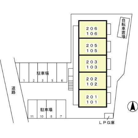 チェリー　アベニューの区画図