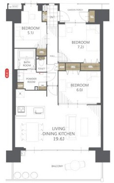 【間取り】 | キャステージパーク４番街