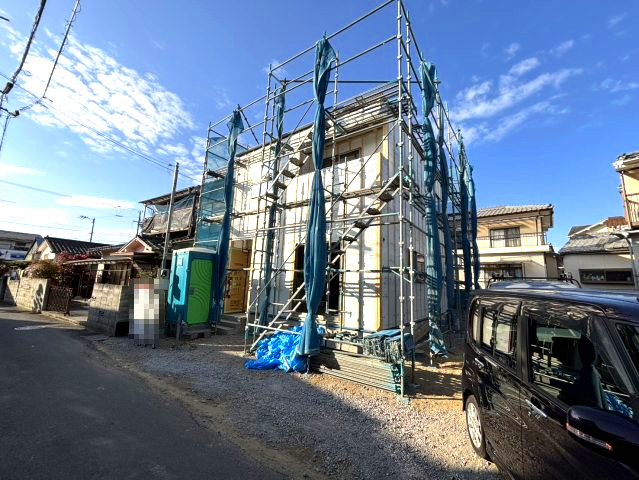 東野5丁目の新築のおうち③　松山市東野5丁目新築戸建の外観|落ち着いた雰囲気の外観です
