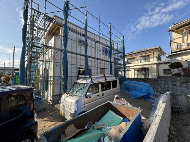 東野5丁目の新築のおうち③　松山市東野5丁目新築戸建の外観|外観は落ち着いています