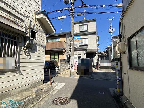 紫野中柏野町  建築条件無　土地の周辺