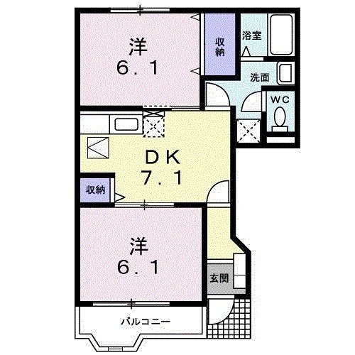 ボヌール・オアシスの間取り