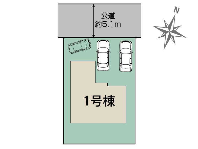 ブルーミングガーデン／合志市豊岡３期／１号棟の区画図