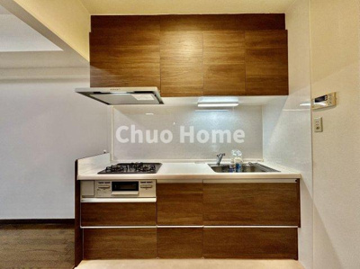 【キッチン】 | 東大島ファミールハイツ1号棟 | ワイドで収納豊富なシステムキッチン