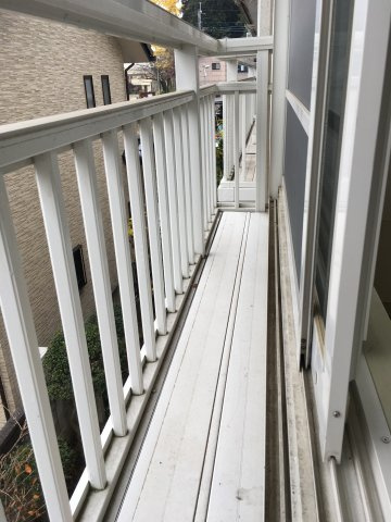 フラットAⅡのバルコニー