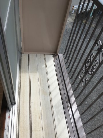 前山ハイツ　B棟のバルコニー