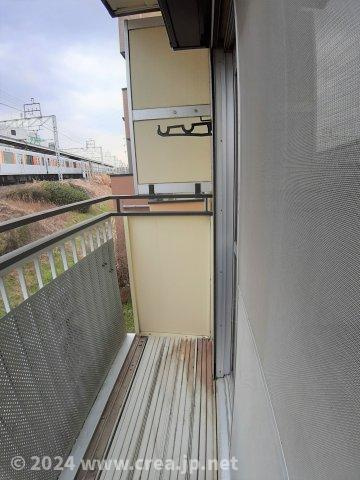 旭ハイツのバルコニー