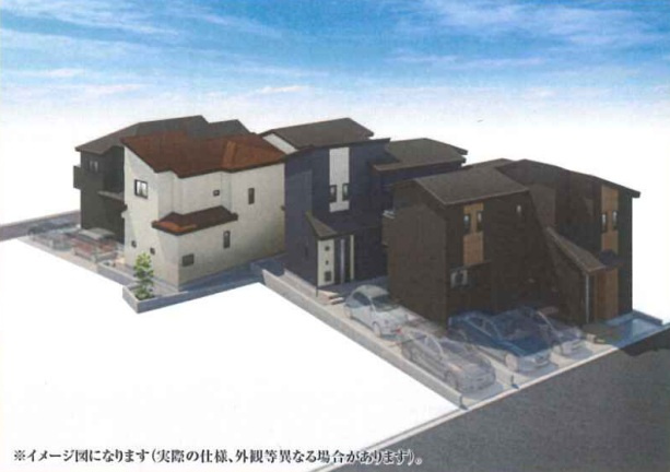 明石市魚住町西岡の外観パース