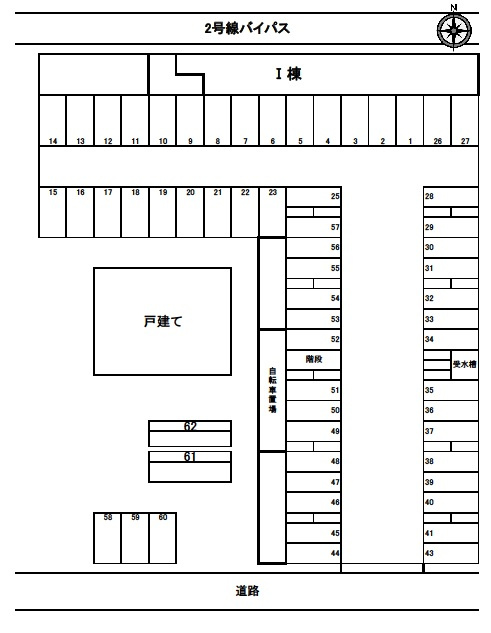 コープエスポワールⅠ棟の区画図