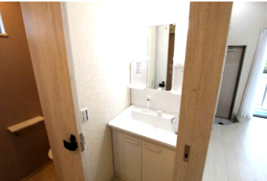【洗面所】 | あんしん+鶴田町08-1004 | ※イメージ　同施工同タイプ