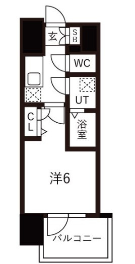 レジュールアッシュOSAKAGATEWAYの間取り
