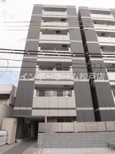 松戸市松戸の賃貸マンションの外観|外観です
