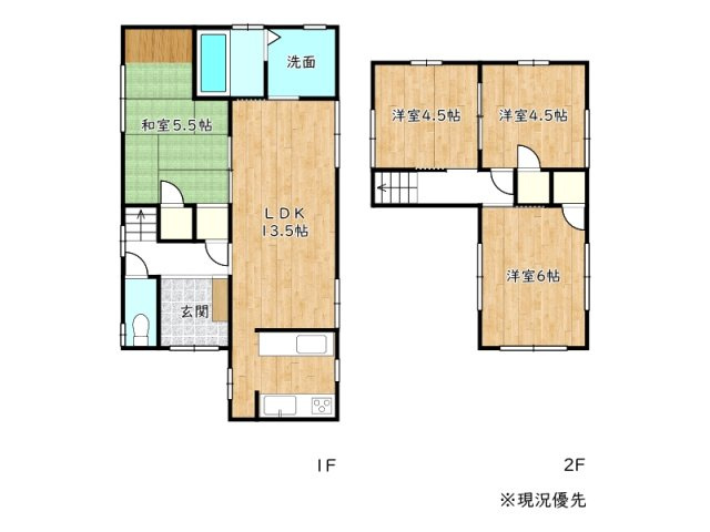 【間取り】 | 姫路市山吹1丁目／中古戸建