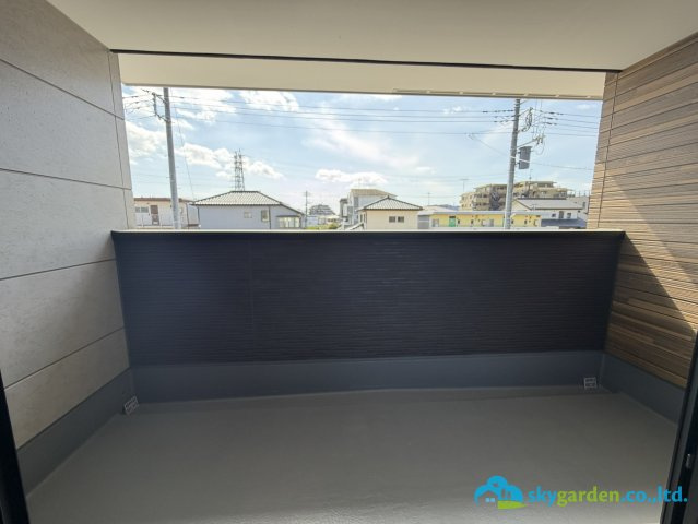 平塚市御殿2期　新築戸建　全5棟1号棟のバルコニー