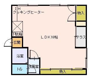 【間取り】 | ピエタ | 1Room