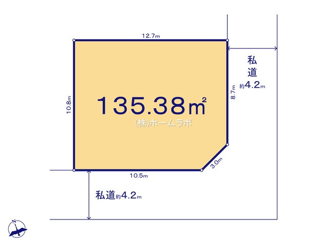【土地】鶴ヶ島市藤金15期 ③区画の土地図