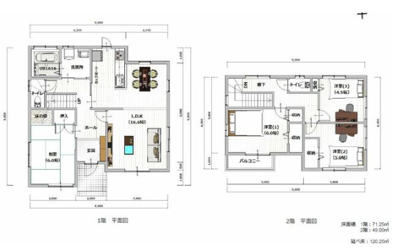 【間取り】 | 菊池郡大津町美咲野