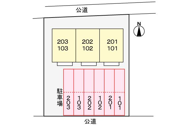 ロイヤルプリンセス　　刈谷市近郊の賃貸はクラスホームの区画図