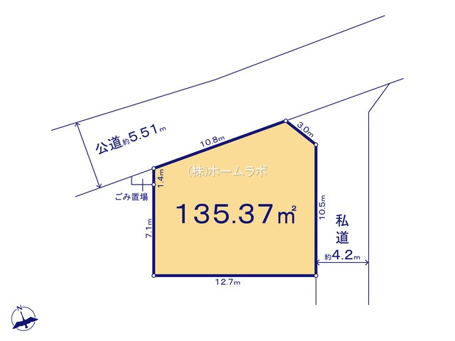 【土地】鶴ヶ島市藤金15期 ④区画の土地図