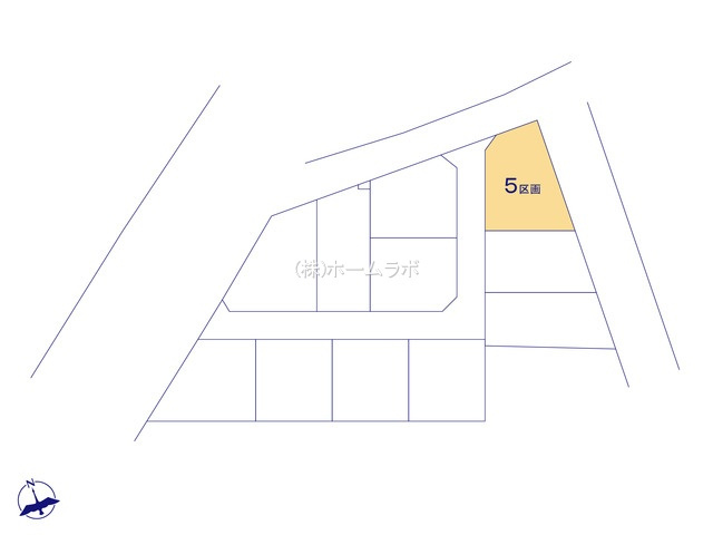【土地】鶴ヶ島市藤金15期 ⑤区画の区画図