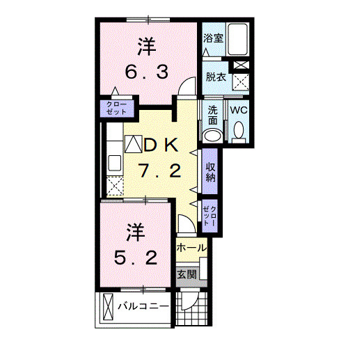 【間取り】 | プランドール　２