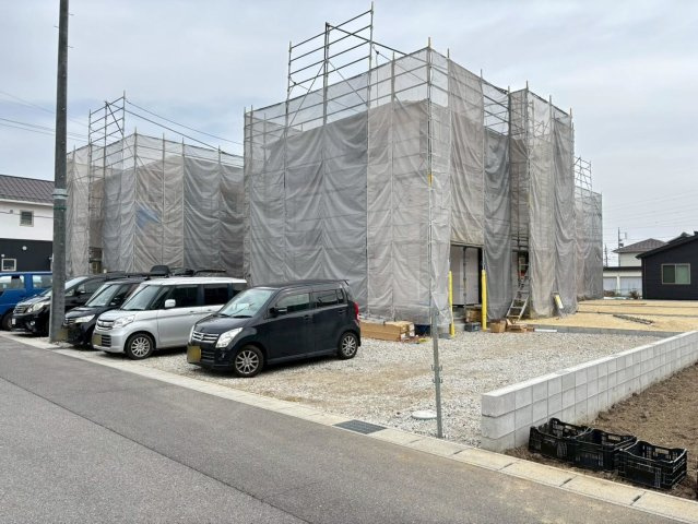 クワイエ　大垣市平町第２　全4区画分譲の外観|「現地（2026年1月13日）撮影」　
■全体写真　
■ヤマダ不動産　株式会社リライフ　