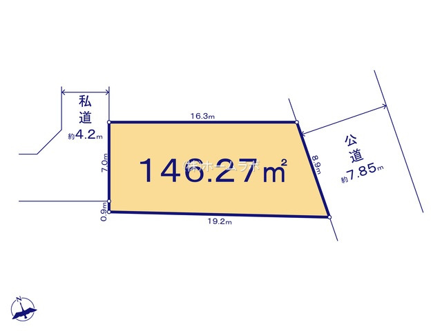 【土地】鶴ヶ島市藤金15期 ⑦区画の土地図
