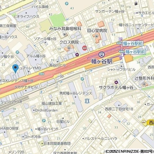 コスモリード幡ヶ谷の地図