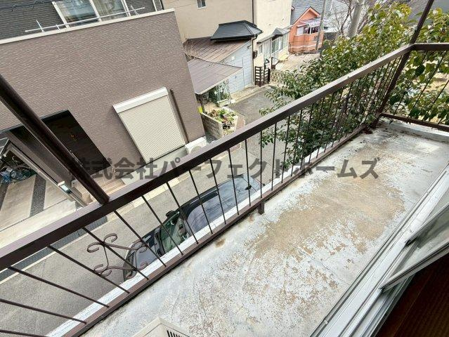 村野東町戸建　賃貸のバルコニー|陽当たり良好なバルコニーです